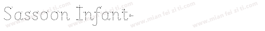 Sassoon Infant字体转换